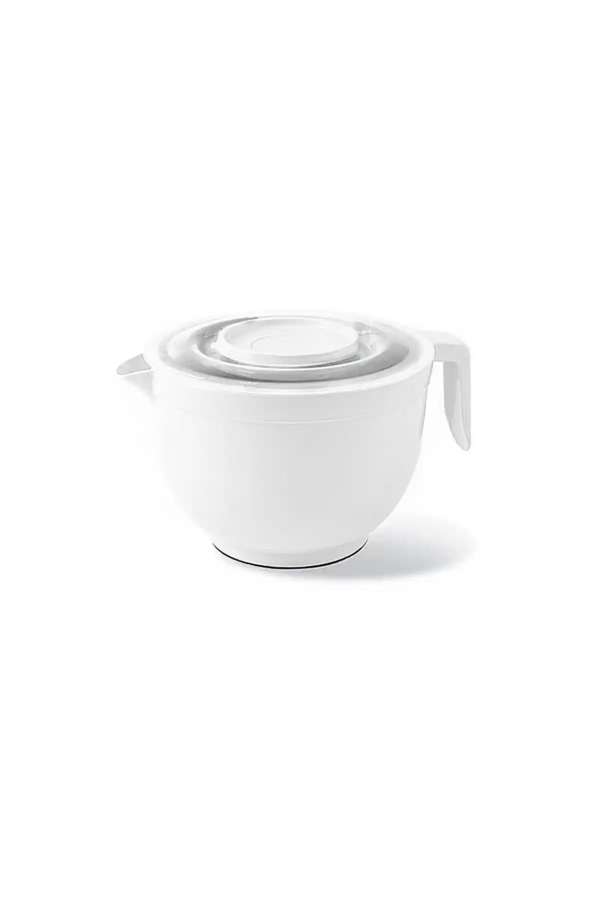 Genel Markalar Kapaklı Mikser Kase Seti Pratik ve Hijyenik Mutfak Gereci