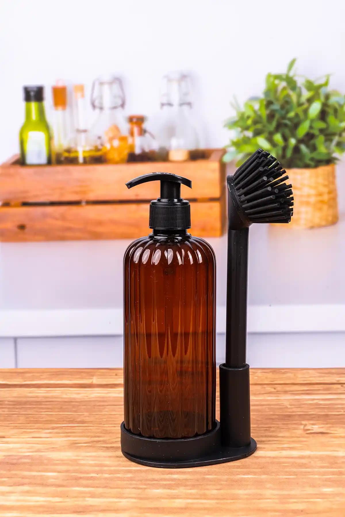 Genel Markalar Yuşak Silikon Fırçalı Sabunluk Takımı Modern ve Hijyenik Tasarım