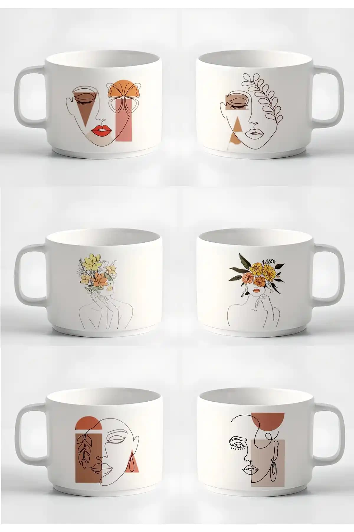 GünayStore Double Türk Kahvesi ve Espresso Kupa Seti Şık ve Fonksiyonel Tasarım