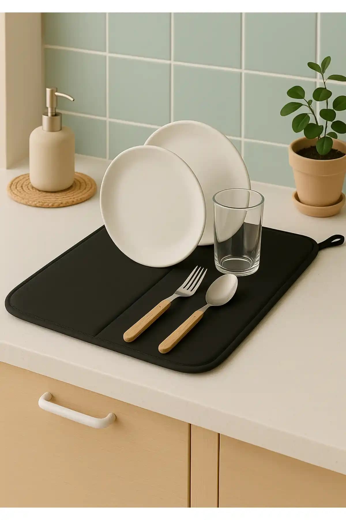 HOMİNG Bulaşık Kurutma Örtüsü: Pratik ve Şık Mutfak Yardımcısı, Dayanıklı ve Hızlı Kuruyan Tasarım