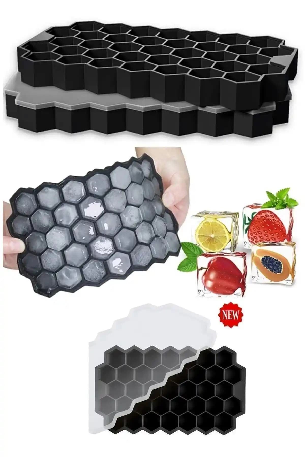 Kitchen Beauty Petek Şekilli Silikon Buzluk ile Pratik ve Şık Buz Hazırlama Çözümü