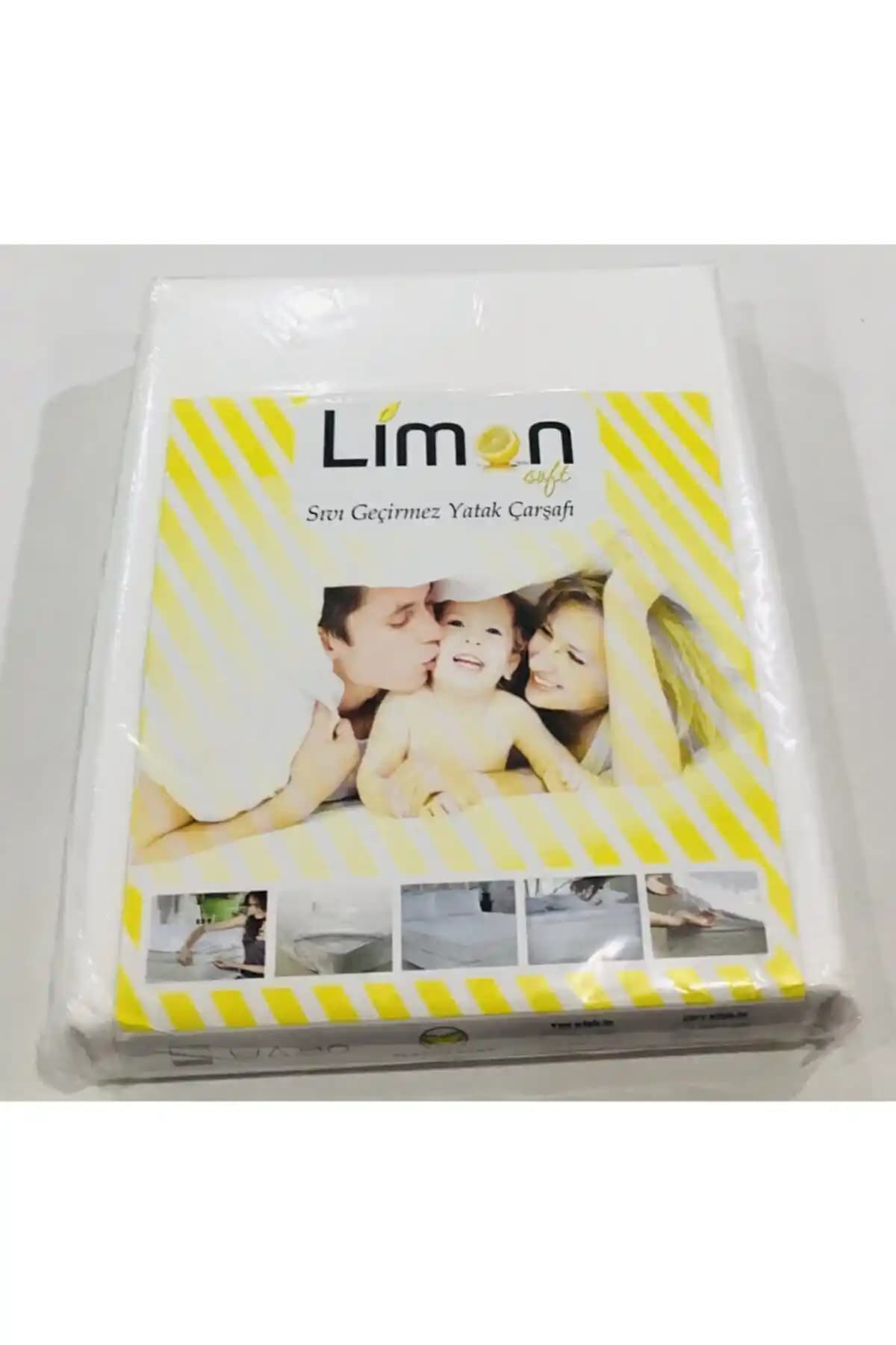 Limon Sıvı Geçirmez Çift Kişilik Yatak Alezi Yatak Koruma ve Konfor Sağlar