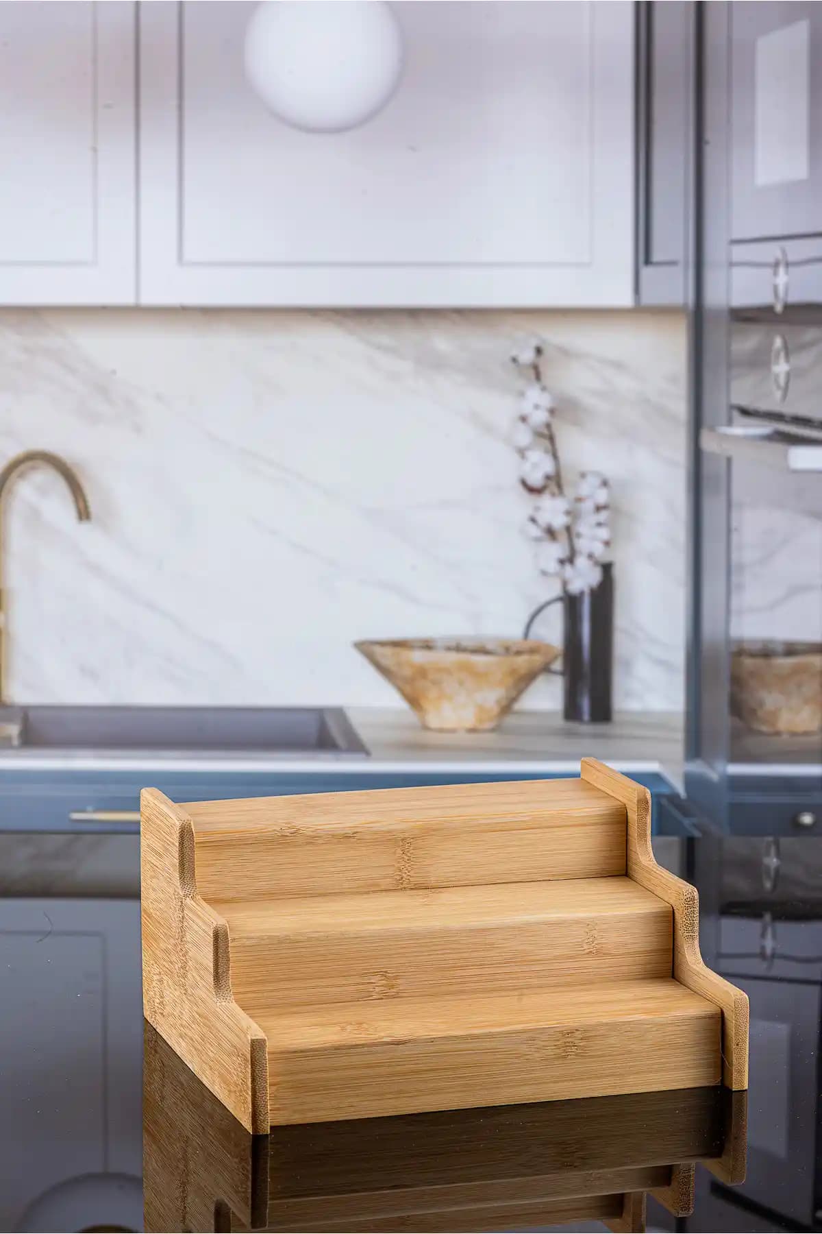 Lizzy 3 Katlı Açılabilir Baharat Standı Modern ve Fonksiyonel Mutfak Depolama Çözümü