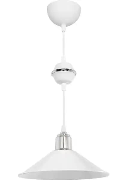 Modelight Maya Beyaz/Krom Tekli Sarkıt Avize Modern ve Şık Aydınlatma Çözümü