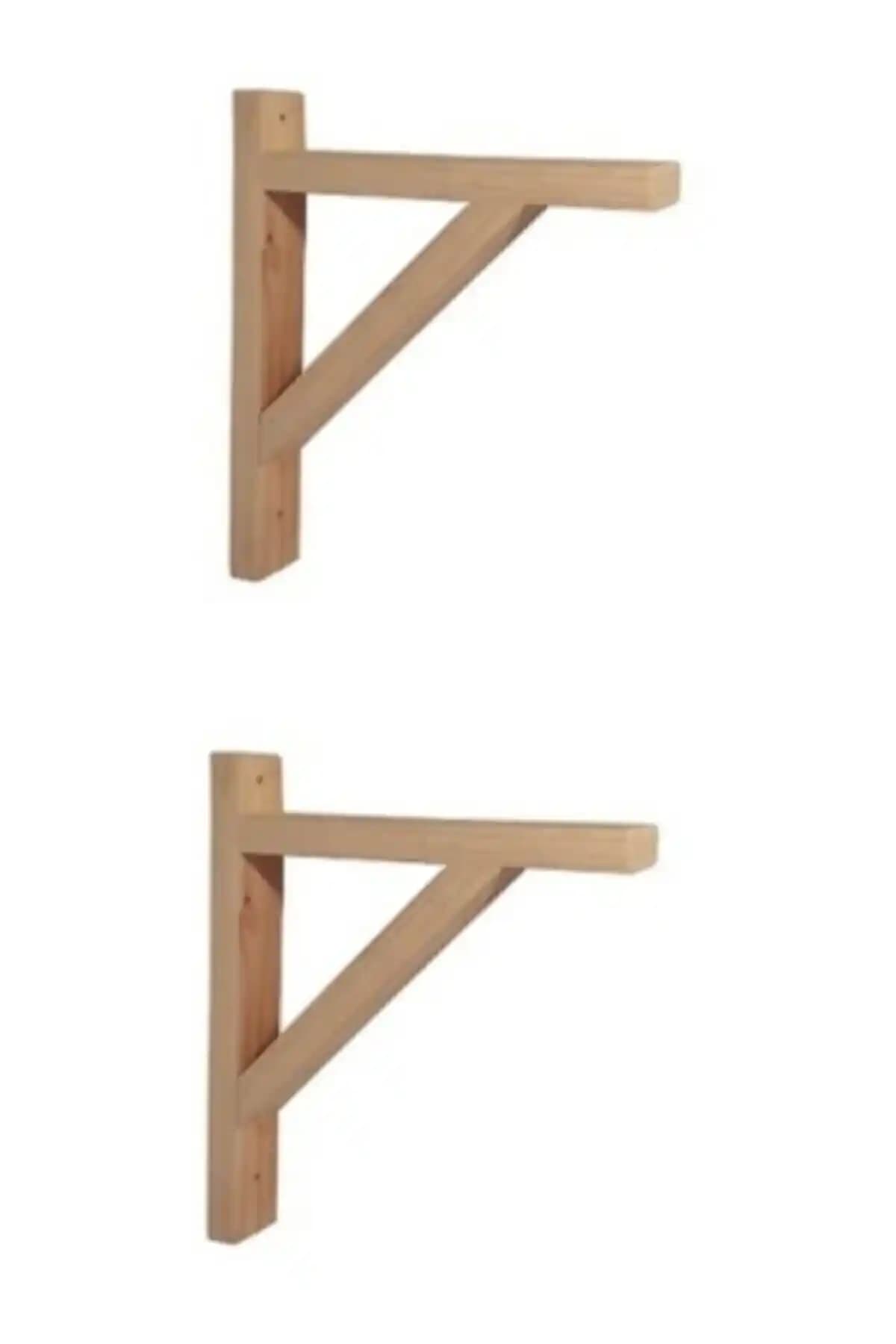 MsmWood Msm Raf Ayağı Çam Doğal Ahşap Dayanıklı ve Şık Tasarım