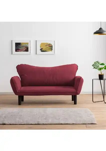 Pafu Chatto Bordo İkili Yataklı Koltuk Modern Tasarım ve Çok Fonksiyonluluk