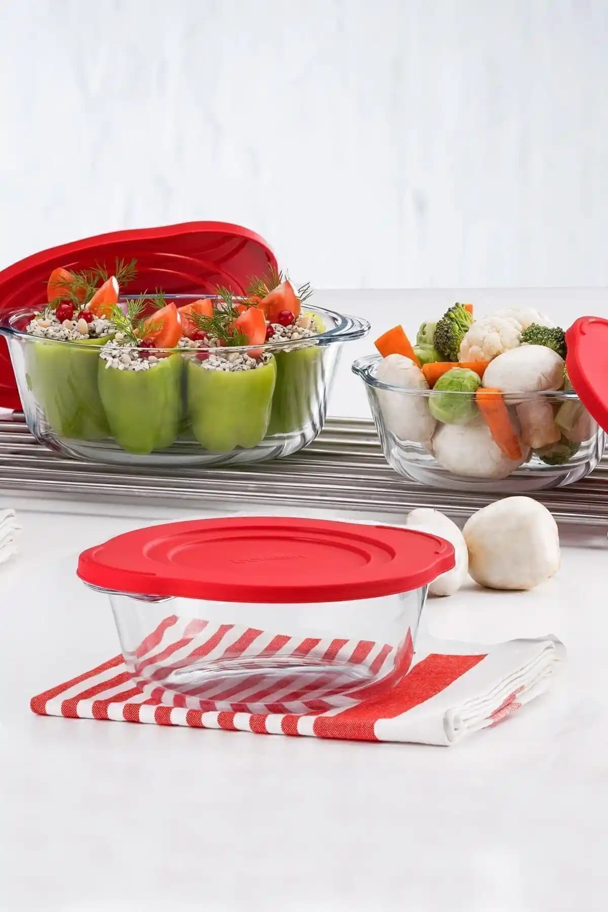 Paşabahçe 3'lü Borcam Tencere Seti: Dayanıklı ve Çok Amaçlı Cam Tencereler