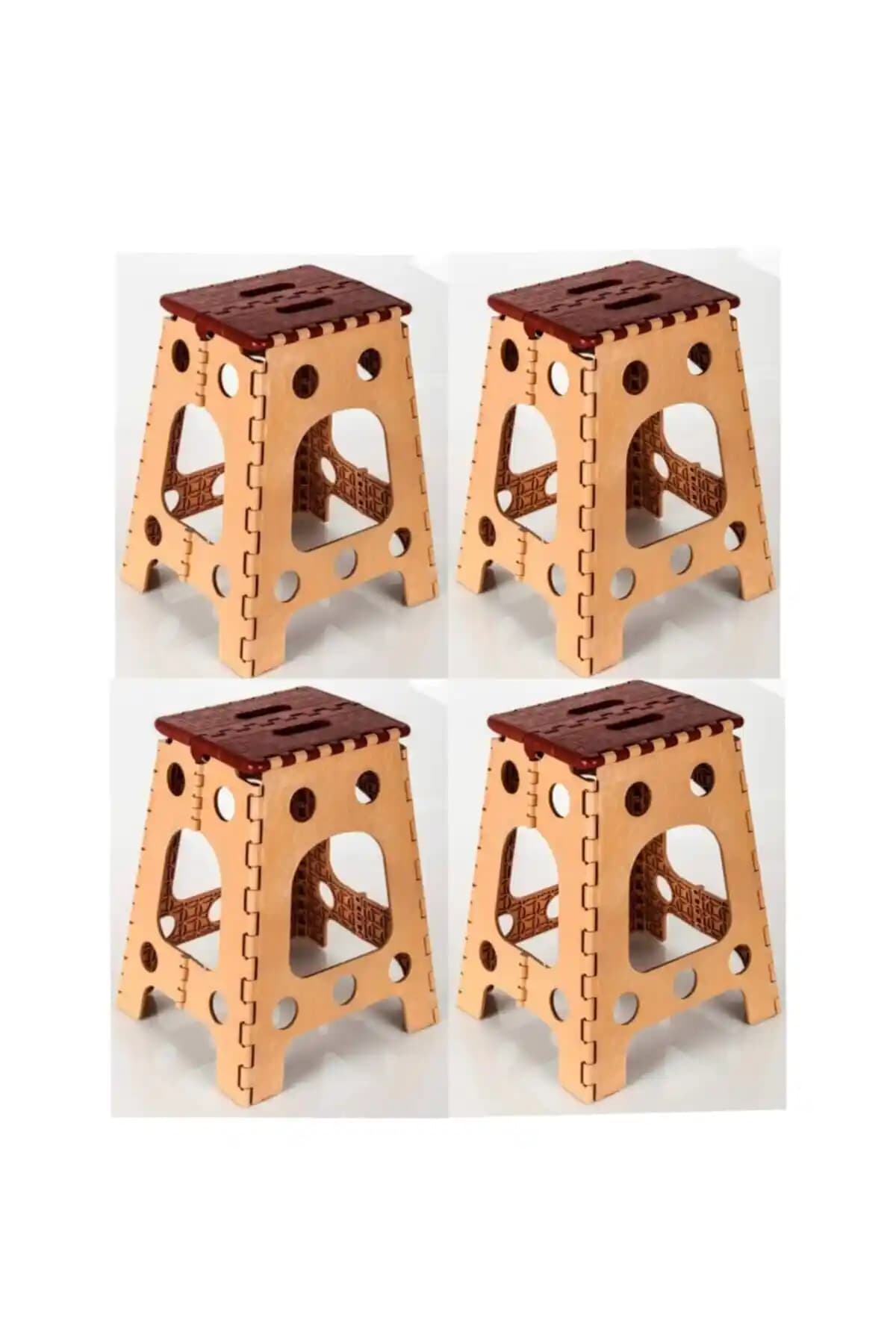 Plastik 4'lü Katlanır Tabure: Hafif, Dayanıklı ve Çok Yönlü Oturma Çözümü