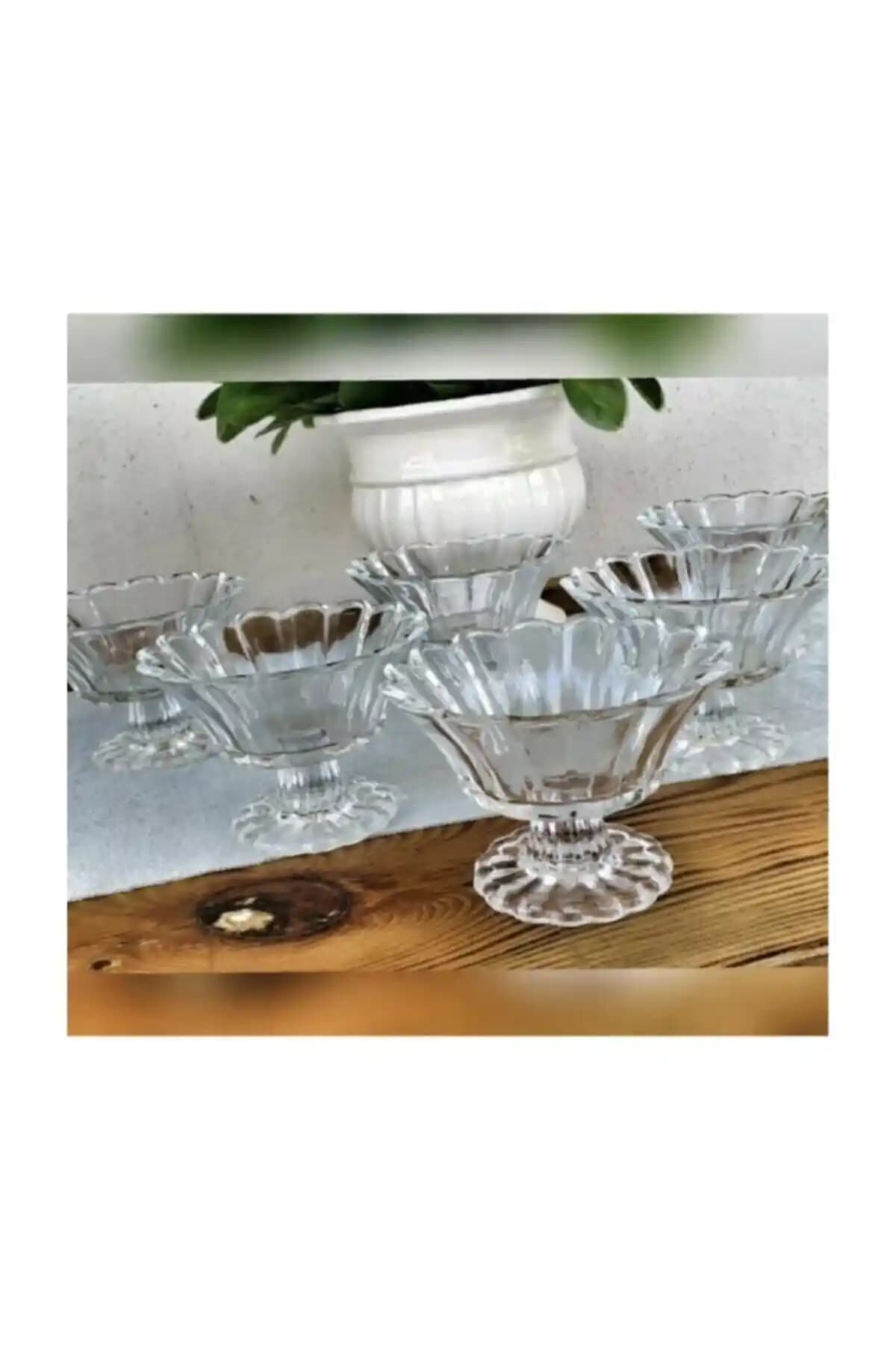 Rayan 6'lı Ayaklı Porselen Reçellik: Şık ve Pratik Mutfak Gereçleri