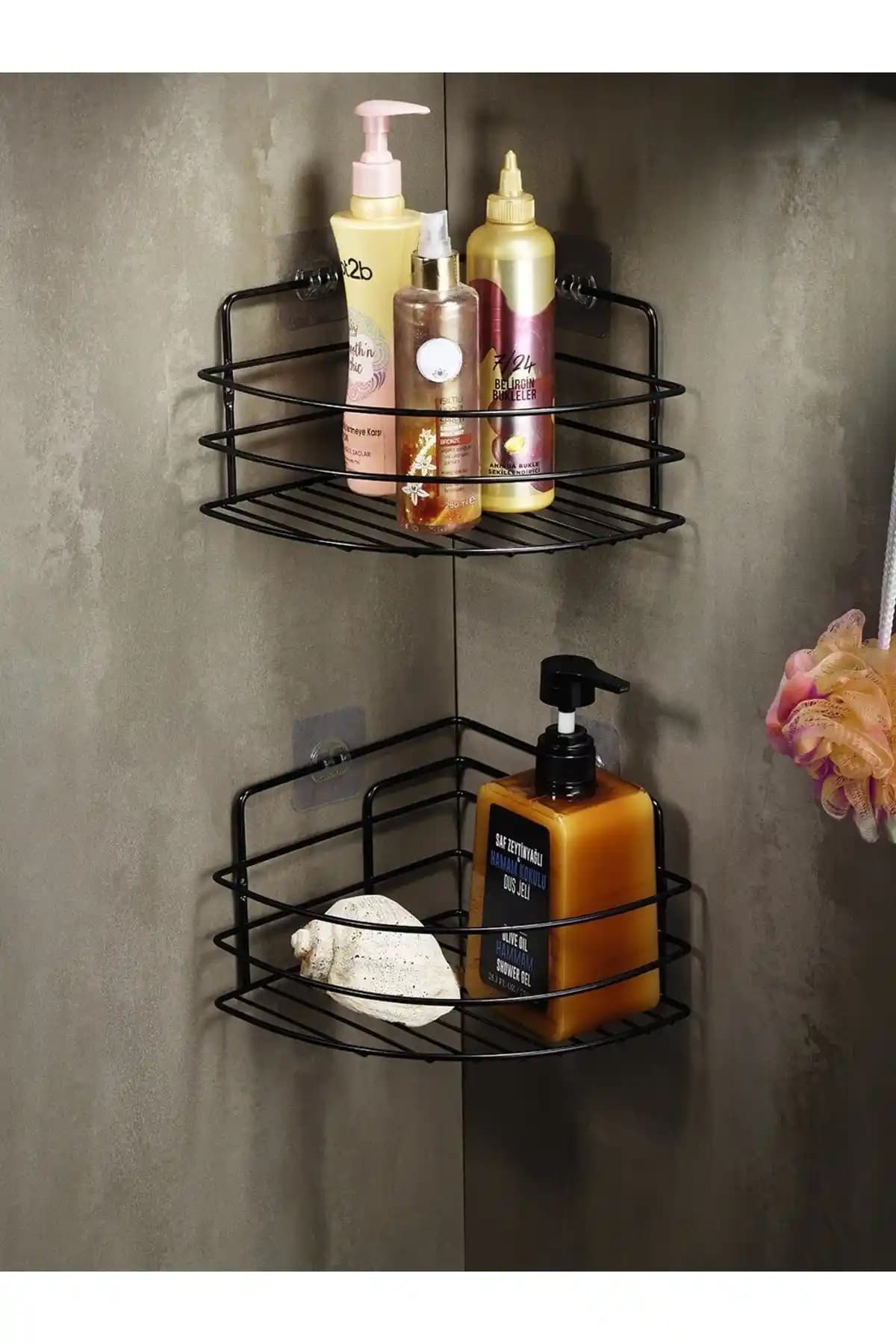 Sas Haus Paslanmaz Yapışkanlı Banyo Köşeliği Modern ve Dayanıklı Tasarım