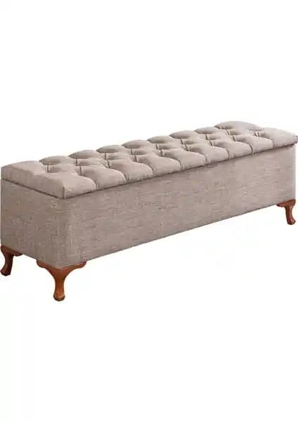 Setay Yatak Ucu Pufu Luna Bench: Modern ve Fonksiyonel Oturma ve Depolama Çözümü