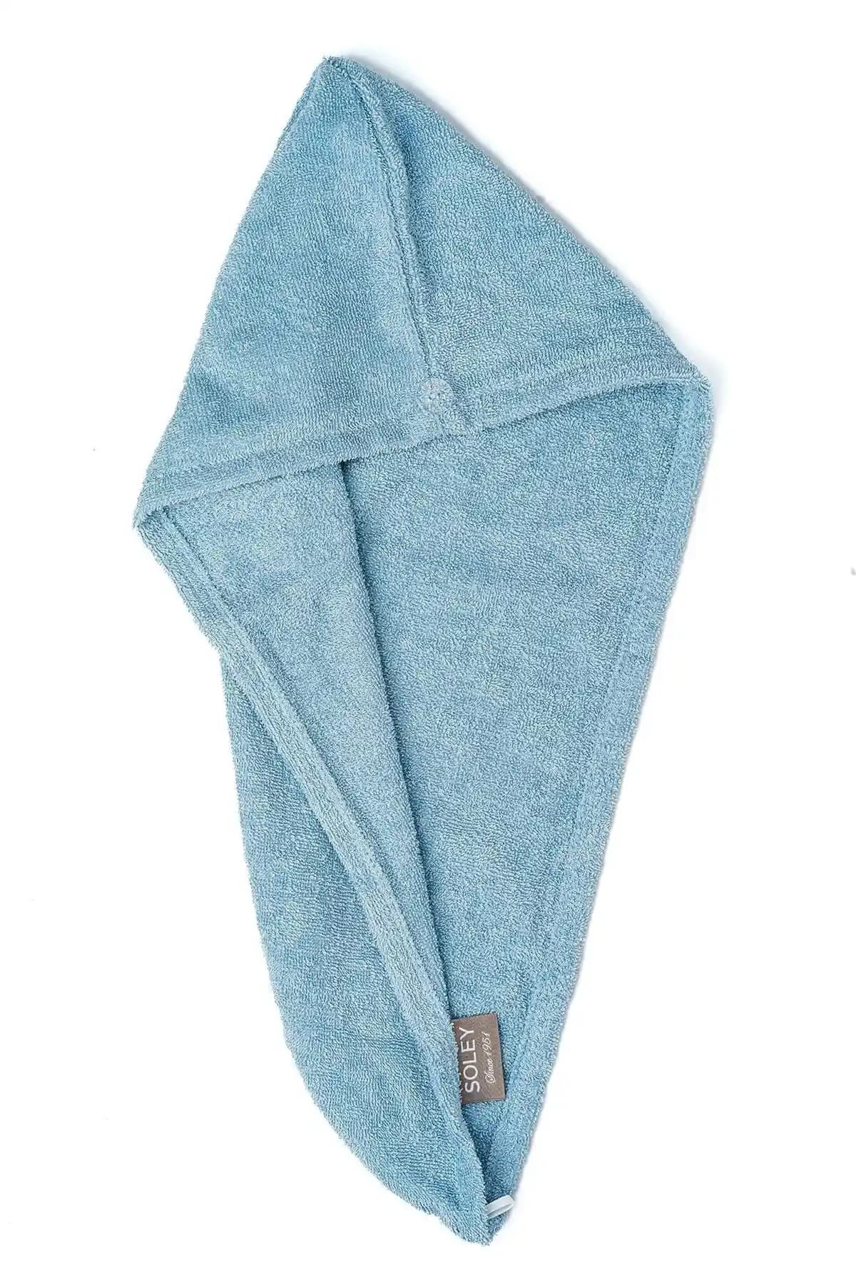 Soley Talya Pamuklu Saç Havlusu Yüksek Emicilik ve Şık Tasarım Özellikleriyle