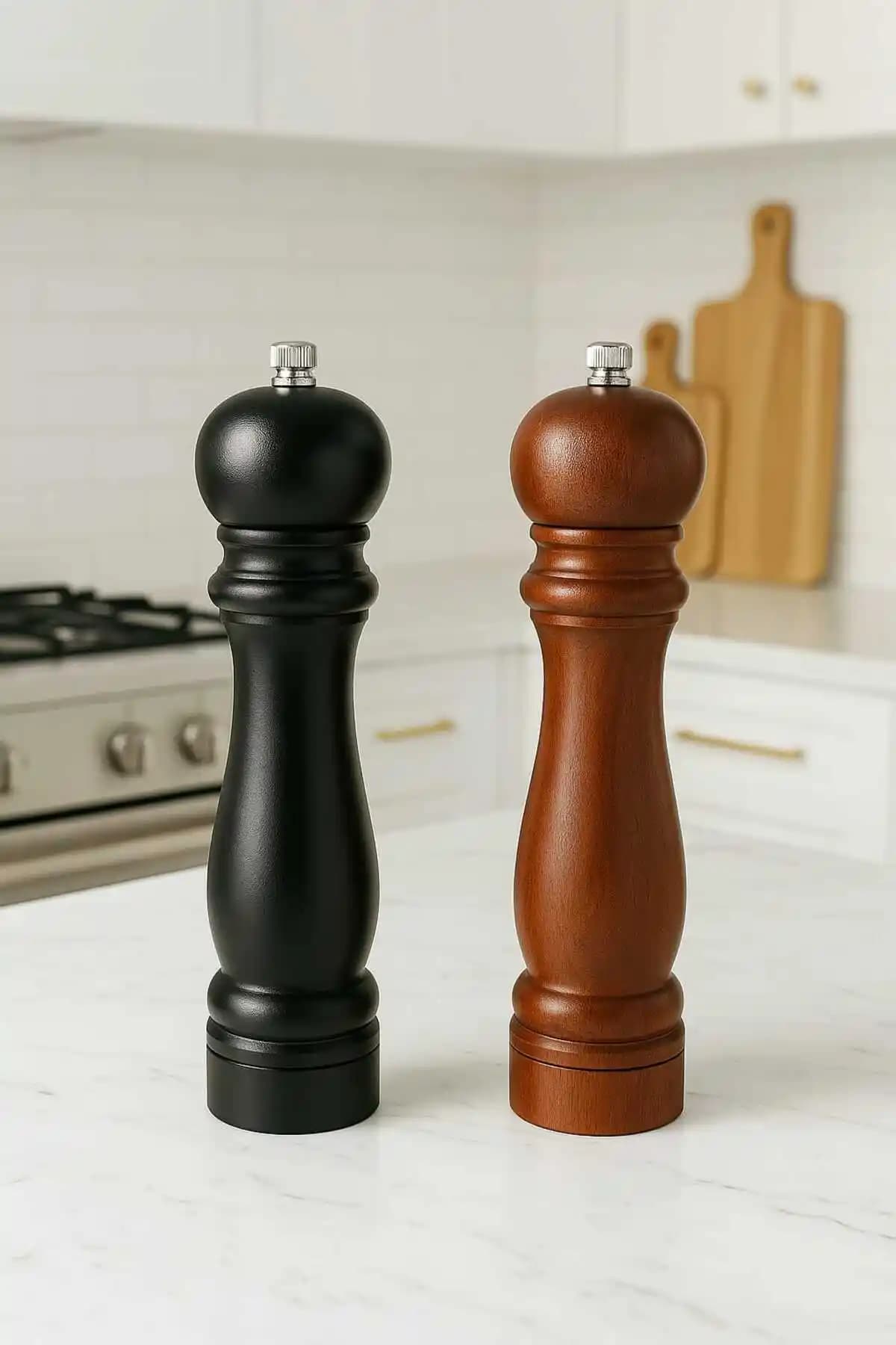 Technojet Ahşap 2'li Baharat Öğütücü Seti Modern ve Şık Tasarım