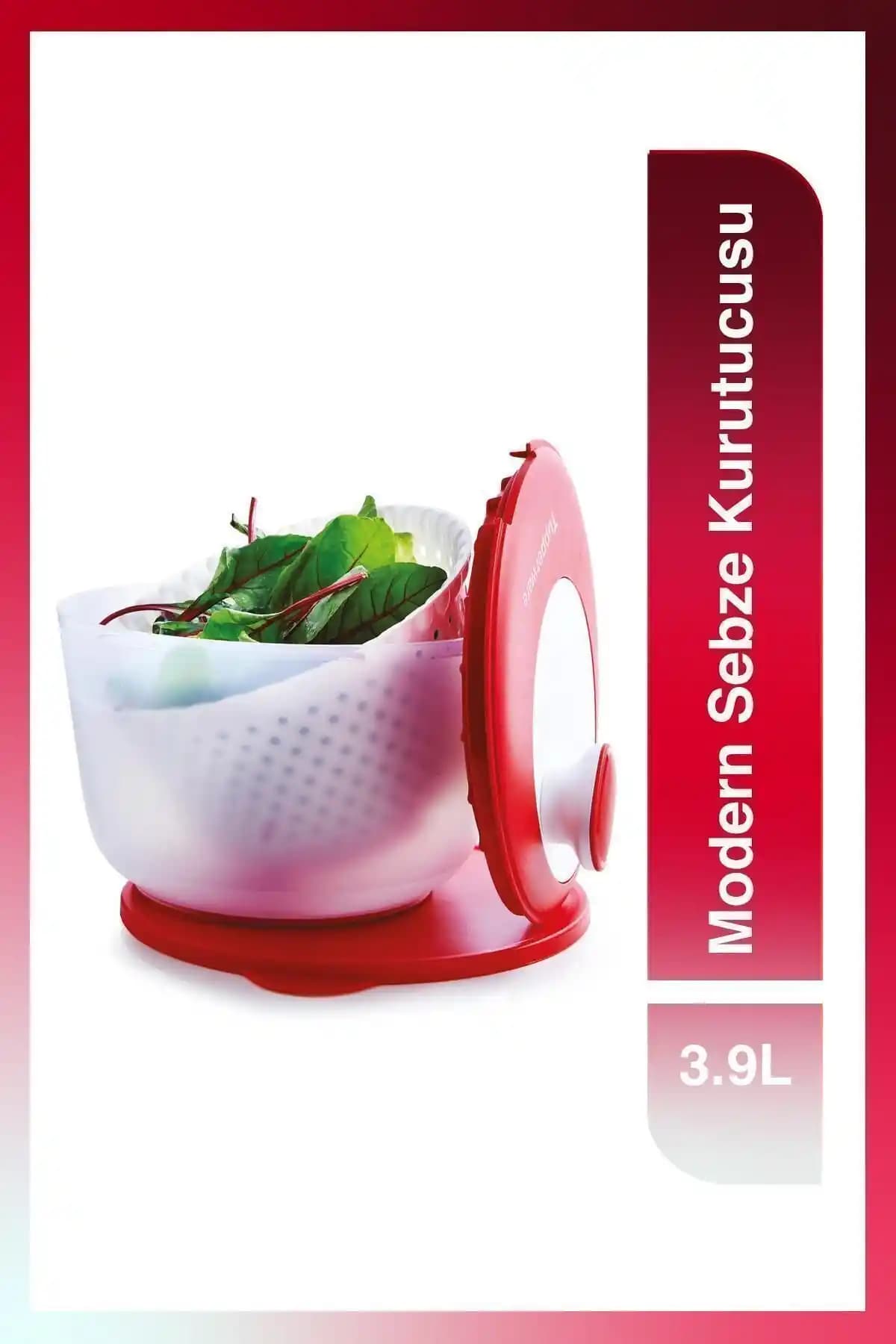 Tupperware Modern Sebze Kurutucusu 3,9L ile Sağlıklı ve Pratik Saklama Çözümleri