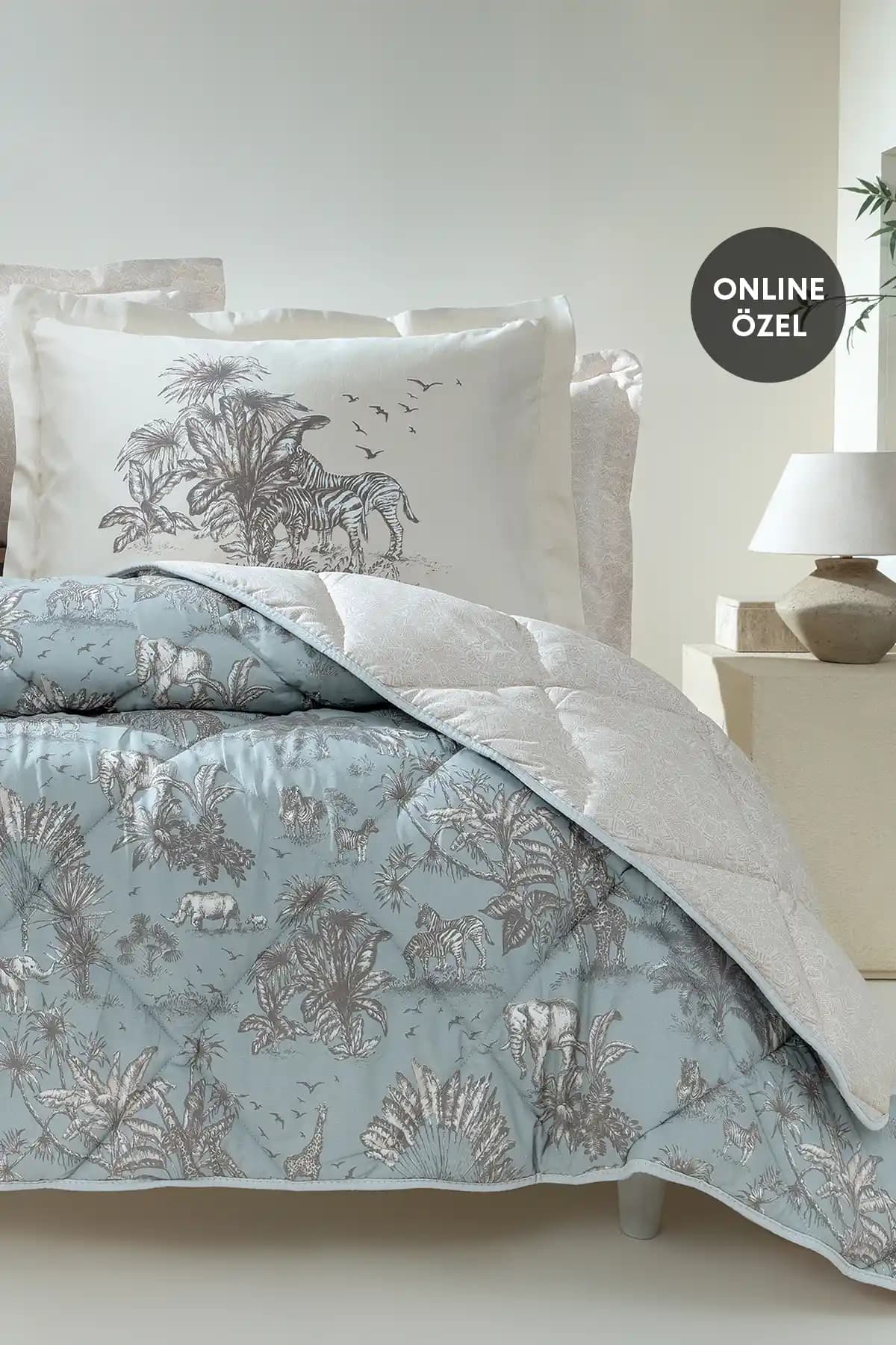 Yataş Aster Tek Kişilik Uyku Seti Adaçayı Renkli Modern Tasarım ve Yüksek Konfor