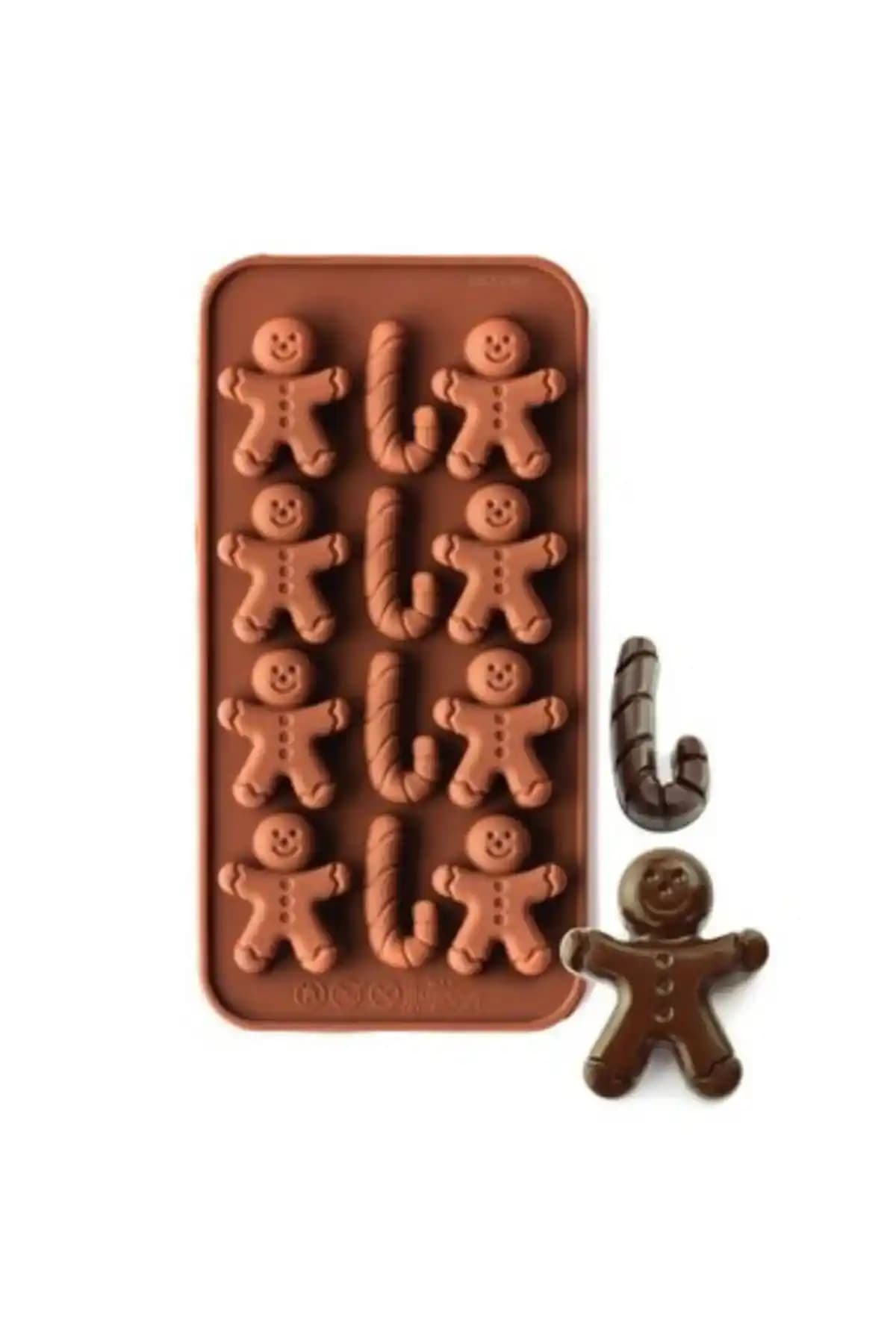 Yılbaşı Temalı Gingerman Silikon Kalıp ile Dekorasyon ve Tatlı Süsleme