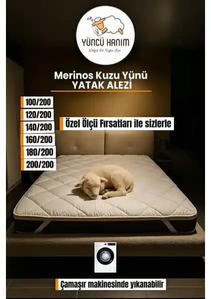 Yüncü Hanım Merinos Kuzu Yünü Yatak Pedi: Doğal Konfor ve Sağlık İçin Uygun Çözüm