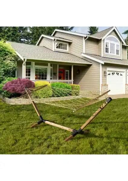 Ahşap Ayaklı Hamak Seti: Dayanıklı ve Estetik Bahçe ve Balkon Kullanımı İçin