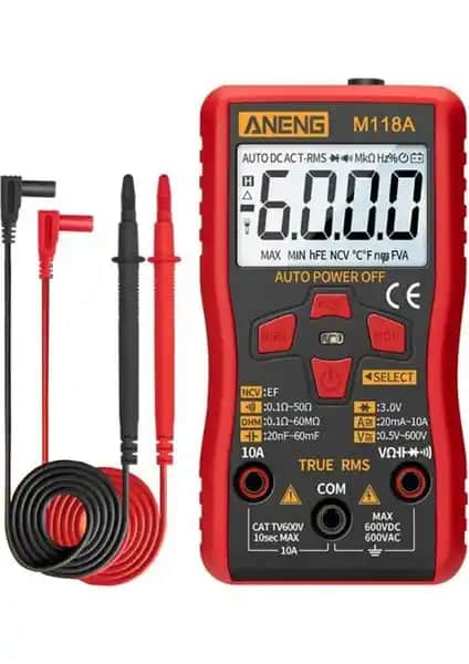 ANENG M118A Dijital Mini Multimetre: Çok Yönlü ve Hassas Elektrik Ölçüm Cihazı
