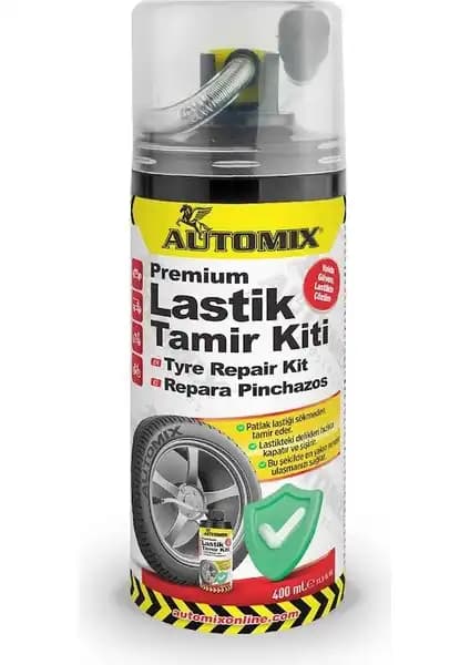 Automix Lastik Tamir Spreyi 400 ml – Hızlı ve Güvenilir Lastik Onarım Çözümü