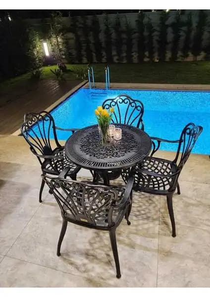 Bahçe ve Balkon Kullanımı İçin Ferforje Görünümlü Masa ve Sandalye Takımları Karşılaştırması 2