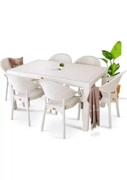 Bahex Rattan Masa Takımı: Dayanıklı ve Şık Bahçe ve Teras Mobilyası Çözümü