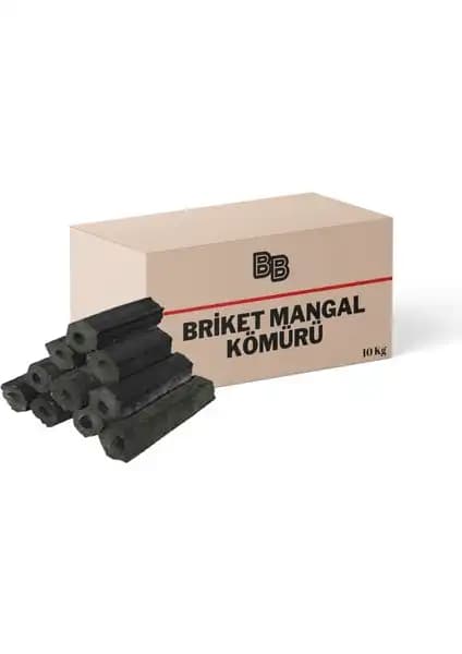 Bb Briket Mangal Kömürü 10 Kg Doğal ve Uzun Süre Yanma Özelliği ile Güçlü Yakıt