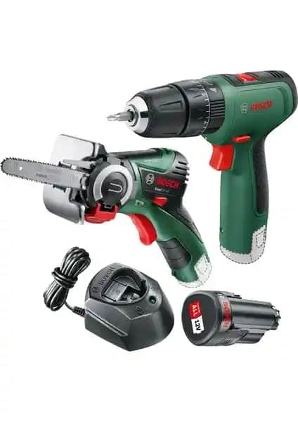 Bosch 1200 EasyImpact Darbeli Matkap ve EasyCut 12 Solo Testere Seti: Çok Yönlü Güç ve Pratiklik