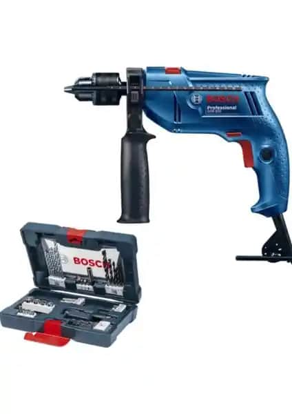 Bosch GSB 550 Profesyonel Darbeli Matkap ve 41 Parça Delme Vidalama Seti