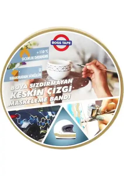 Boss Tape Bükülebilir Keskin Kenar ve Yeşil Renkli Maskeleme Bandı Karşılaştırması