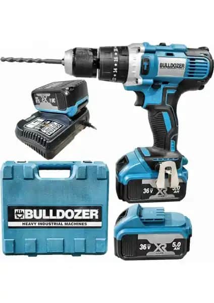 Bulldozer 36V 5AH Çift Akülü Metal Mandrenli Şarjlı Vidalama Matkap Özellikleri ve Kullanım Alanları