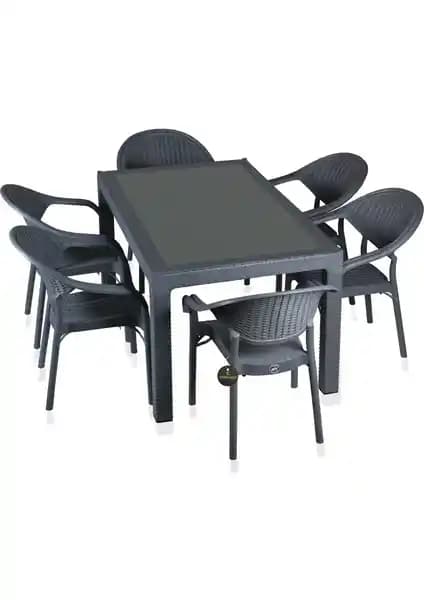 Çavdar Group Violet Raddan Camlı Masa ve Sandalye Takımı Modern ve Dayanıklı Tasarım