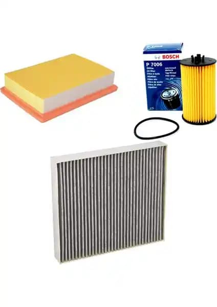 Chevrolet Aveo T300 (2011+) İçin Bosch Filtre Bakım Seti Hava Yağ Polen Filtreleri