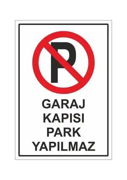 Dayanıklı PVC Garaj Kapısı Park Yapılmaz Levhası Güvenlik ve Estetik İçin Uygun Çözüm
