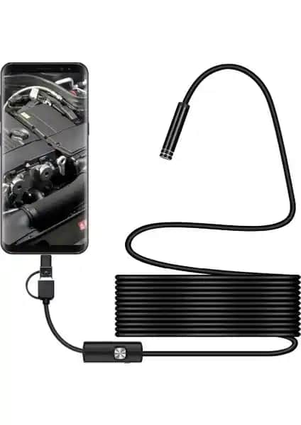 Deha Endoskop Kamerası: Gece Görüşlü, Su Geçirmez ve 5 Metre Uzunlukta Çözüm