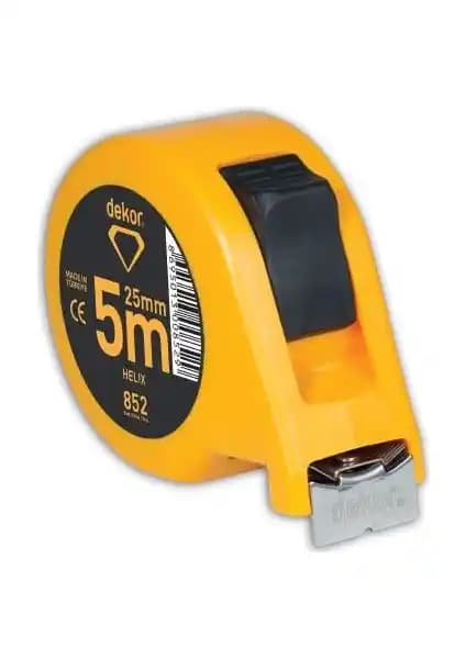 Dekor Şerit Metre Helix 5 M x 25 Mm: Yüksek Hassasiyetli ve Dayanıklı Ölçüm Aracı