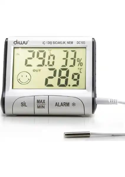 Diwu DC103 İç Dış Max-Min Prob Termometre ve Nem Ölçer İnceleme ve Kullanım Rehberi