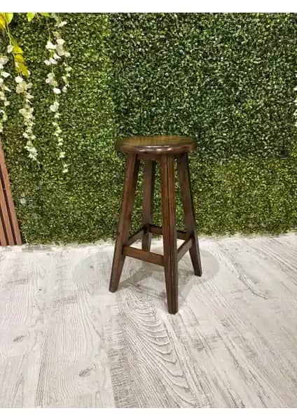 Estetik ve Dayanıklı Siyah Ahşap Tabure ile Mekânlarınızı Geliştirin