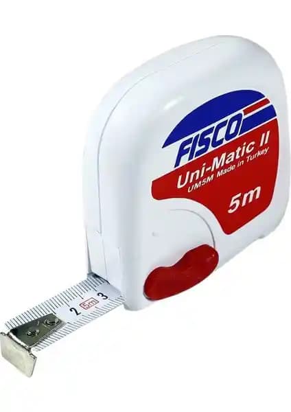 Fisco 5 Metre Çelik Şerit Metre Dayanıklılık ve Kullanım Kolaylığı Sunar