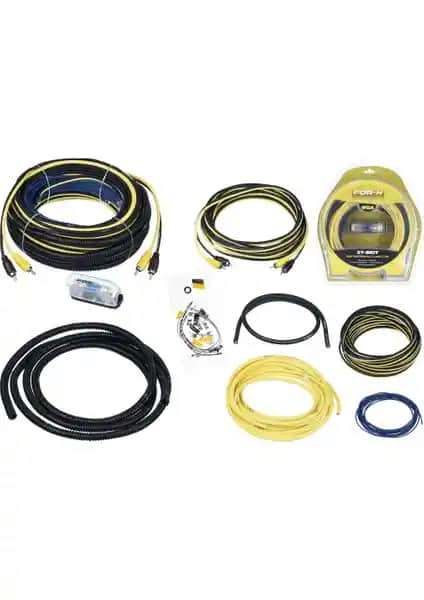 For-x Xy-8kıt 8ga Profesyonel Oto Anfi Kablo Seti Güç ve Ses Kalitesini Artırır