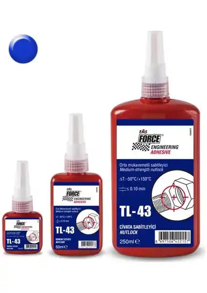 Force TL-43 Cıvata Sabitleme 250ml Güçlü ve Güvenilir Bağlantı Çözümü