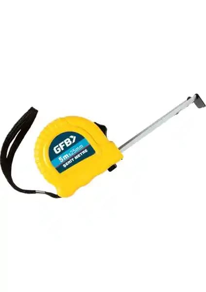 Gfb Çelik Şerit Metre 5 Metre Uzunluk ve Dayanıklılık Özellikleri