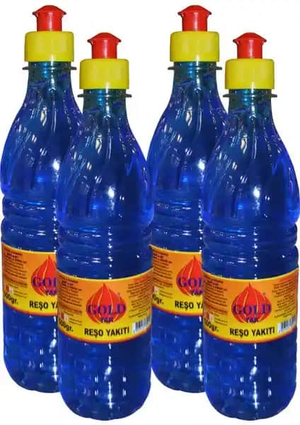 Gold Yak Osmanlı Ocağı Yakıt Jeli 4'lü 500 ml geleneksel ve dekoratif kullanım için