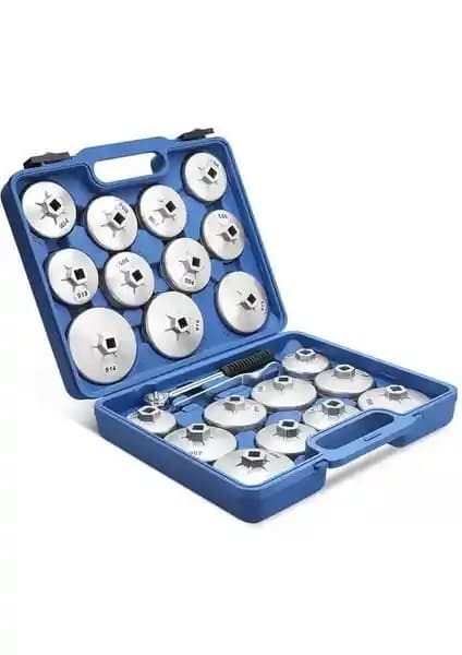 Hırdavat Garajı 23 Parça Tas Tip Yağ Filtre Sökme Seti ile Araç Bakımını Kolaylaştırın