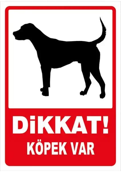 İyi Olsun Dikkat Köpek Var Uyarı Levhası Sac: Güçlü Malzeme ve Yüksek Dayanıklılık