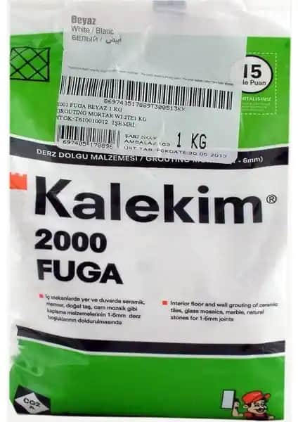 Kalekim 2001 Fuga Beyaz Derz Dolgusu İç Mekanlar İçin Dayanıklı ve Estetik Çözüm