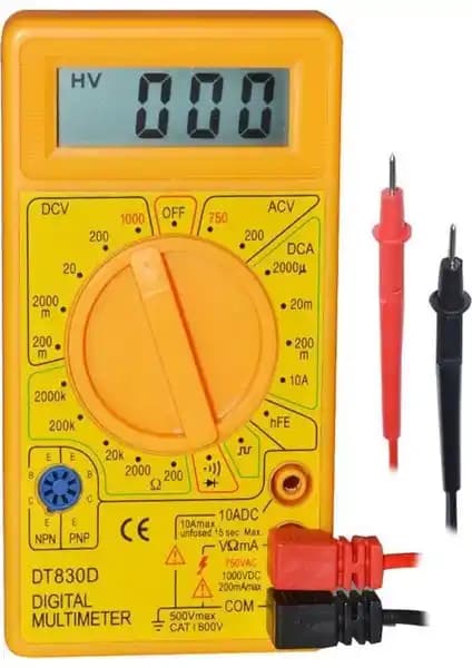 Komponentci DT830D Dijital Multimetre Elektrik ve Elektronik Ölçüm Cihazı