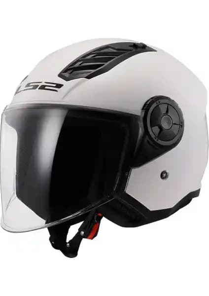 LS2 Airflow 2 Beyaz Kask Güvenlik ve Konforu Bir Arada Sunar Motosiklet ve Scooter Kullanıcıları İçin
