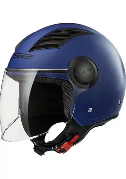 LS2 Airflow Mat Mavi Kask: Güvenlik ve Konfor Sunan Hafif ve Dayanıklı Tasarım