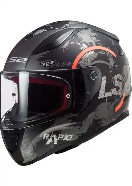 LS2 Rapid Circle Mat Titanyum Kask Turuncu: Güvenlik ve Şıklığın Modern Birleşimi